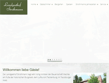 Tablet Screenshot of landgasthof-strothmann.de